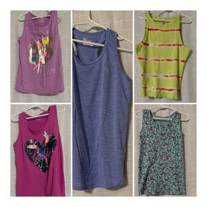 Girls Summer Clothes Bundle Shorts Tank Tops Size 10/12
